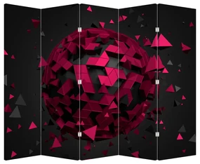 Paravan - Abstracție 3D (210x170 cm)