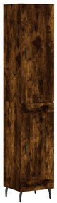 3199126 vidaXL Dulap înalt, stejar fumuriu, 34,5x34x180 cm, lemn prelucrat