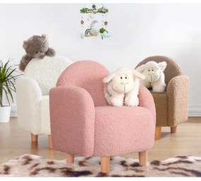 Fotoliu DORY pentru copii, roz deschis
