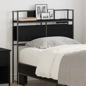 vidaXL Tăblie de depozitare Stejar negru 80 cm Lemn compozit