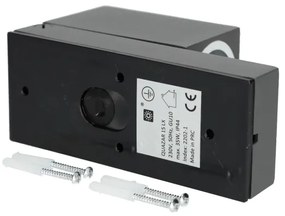 Aplică de exterior cu senzor QUAZAR 1xGU10/35W/230V IP44 gri