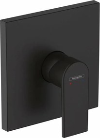 Baterie dus incastrata Hansgrohe Vernis Shape negru mat fara corp ingropat