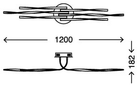 Briloner 3340-062 - LED Plafonieră dimmabilă TWIN 6xLED/7,5W/230V