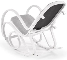 Scaun balansoar Max Plus, gri/alb