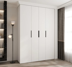 Dulap de haine 170 cm Carmela 40-4 (alb + Negru). 1126661