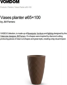 Ghiveci plante, flori design decorativ modern pentru amenajari interioare si exterioare, VASES PLANTER 47065R Vondom