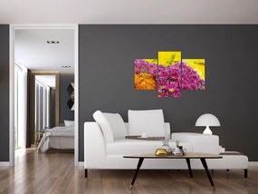 Tablou cu floarea roz (90x60 cm)