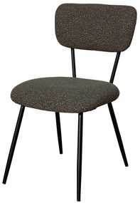 Scaun dining multicolor din textil, Kiwi