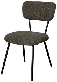 Scaun dining multicolor din textil, Kiwi