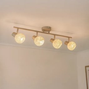 Plafonieră cu spoturi DEX 4xE14/10W/230V bej/crem