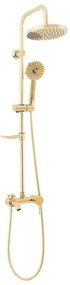 REA-P7006 - Set de duș LUIS cu baterie, auriu