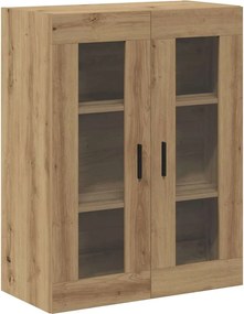 vidaXL Dulap montat pe perete, stejar artizanal, 69,5x34x90 cm