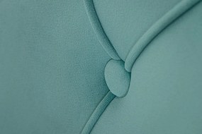 Set 2 scaune Stil Baroc, Catifea, Albastru Deschis, Metal, Auriu, Castle