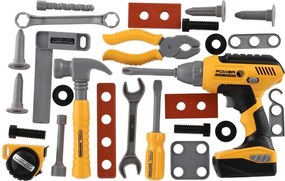 Set de scule cu bormașină fără fir, alimentată cu 3x AAA