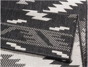 Covor adecvat pentru exterior NORTHRUGS Twin Supreme Duro, 80 x 350 cm, negru-crem