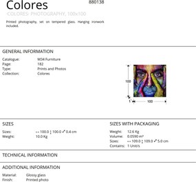 Tablou decorativ Vairo, 100x100cm SV-880138