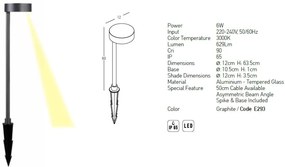 Proiector LED cu tarus iluminat exterior decorativ IP65 Samy