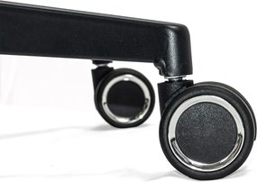 Scaun operativ ergonomic negru din mesh cu suport picioare reglabil și tetieră ajustabilă OFF 650