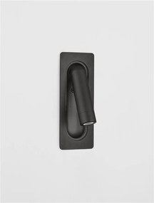 Aplica incastrabila cu spot LED directionabil INLITE negru