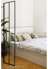 Pat matrimonial alb cu spațiu de depozitare și somieră 160x200 cm Gabi – Marckeric