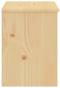 Noptiera, lemn deschis, 35 x 30 x 40 cm, lemn masiv de pin 1, Lemn deschis