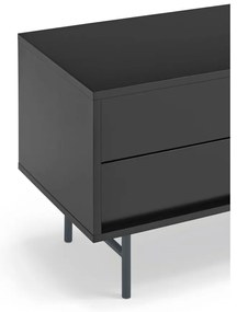 Comodă TV neagră-gri antracit 180x56 cm Nube – Teulat