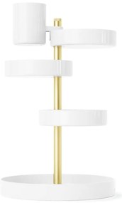 Organizator de baie alb pentru cosmetice din plastic Pirouette – Umbra