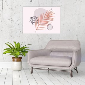Tablou pe sticlă - Minimalism violet N⁰3 (70x50 cm)