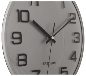 Karlsson 6022SI ceas de perete design argintiu,diametru 30 cm