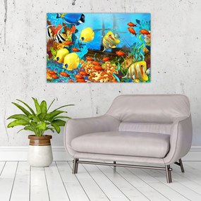 Tablou - Recif de corali colorat (90x60 cm)