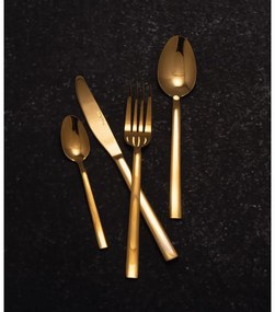 Tacâmuri din oțel inoxidabil în set de 16 piese de culoare aurie Mikasa Diseno - Kitchen Craft