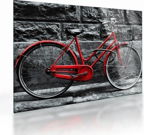 Tablou pe sticlă - Bicicleta istorică (70x50 cm)