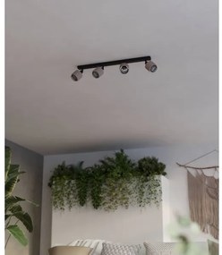 Spot Eglo 43659 ROSLEY 4xE14/40W/230V negru/bej