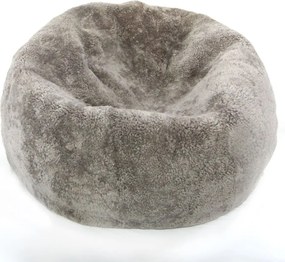 Fotoliu puf din blana de oaie Short Wool Curly Bean Bag Large