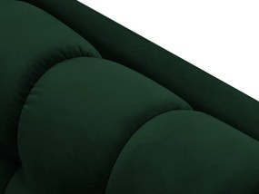 Șezlong tapițat Bali, Verde/picioare negre/partea stângă/ L185 x l102 x h75