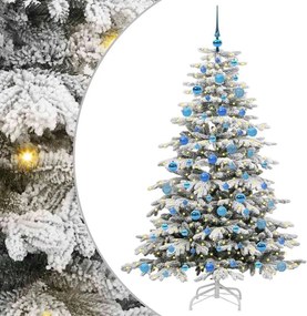 vidaXL Brad de Crăciun artificial cu ramuri articulare Alb 180 cm