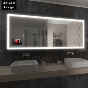 SMART oglindă LED cu iluminare M1 premium + SmartScreen with Google TV