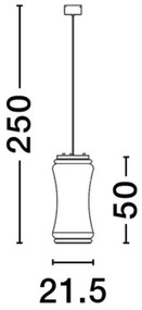 Lustra suspendata lumina ambientala LED ANAPNOE