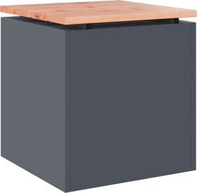 vidaXL Bancă de grădină Antracit 40 x 40 x 43 cm Oțel