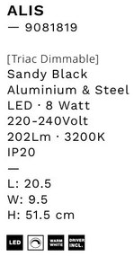 Aplica de perete LED design modern Alis