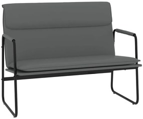 vidaXL Bancă, gri, 100x64x80 cm, piele ecologică