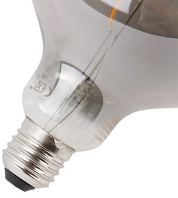 Set de 5 becuri LED E27 dimabile, fumurii, G125 4W 130 lm 1900K