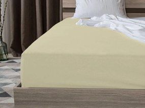 Cearsaf Jersey HIGHFIT crem 200 x 220 cm