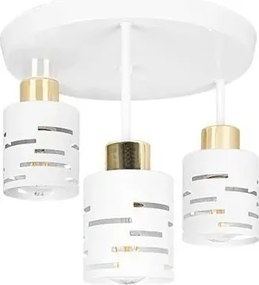 Lustru aplicat ELEN 3xE27/35W/230V alb/auriu