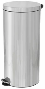 Alda Coș de gunoi cu pedală Freedom Fresh 30 l,oțel inoxidabil lucios, 30 l
