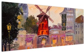 Tablou - Moulin rouge, Paris, Franța (120x50 cm)