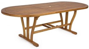 Masa din lemn, ovala, 180/240x100 cm, Noemi, Yes