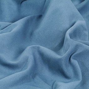 Perdele cu inele metalice, 2 buc., albastru, 140x225 cm, bumbac 2, Albastru, 140 x 225 cm