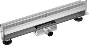 Set rigola dus plus capac Balneo W-Drain Next finisaj inox 60 cm scurgere la perete