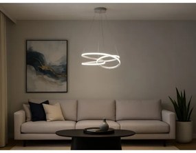 Lustră LED dimabilă suspendată pe cablu LED/90W/230V 3000-6500K Ø47 cm + telecomandă